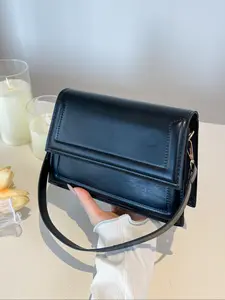 Women's Elegant Solid Color Flap Square Bag, Fashionable Crossbody Bag for Daily Used, Casual Trendy Versatile High-quality Daily Commuting Bag, Handbag Shoulder Bag, Handbag Shoulder Purse