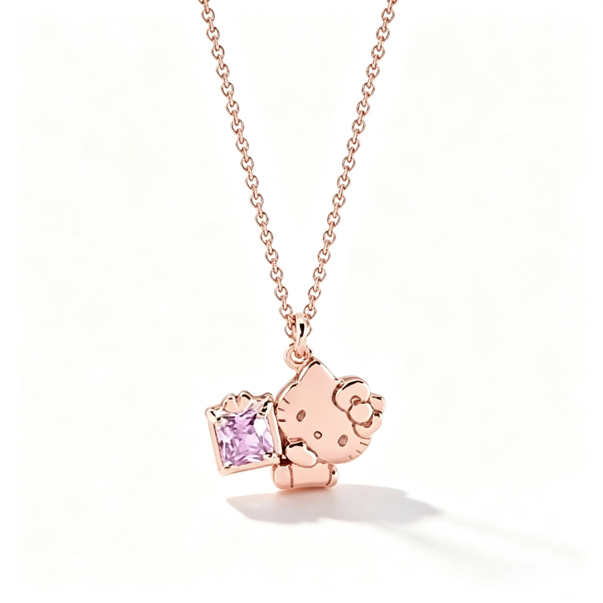 Sanrio Hello Kitty Mini Pendant Necklace, Cute Cartoon Charm Neck Piece, Sweet Adornment For Teen Girls Campus & Date Styling