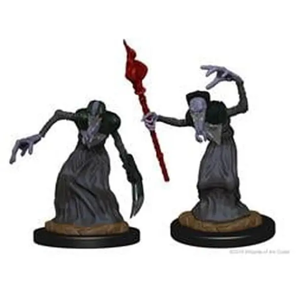 WizKids WZK72566 D&D Nolzur's Marvelous New Unpainted Plastic Mindflayer W1 Fantasy Collectible Miniature, Hand-Painting-Friendly Home Decor Statue