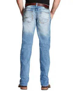 Ariat Men's M2 Stirling Light Wash Relaxed Fit Stretch Bootcut Denim Jeans - 10020942