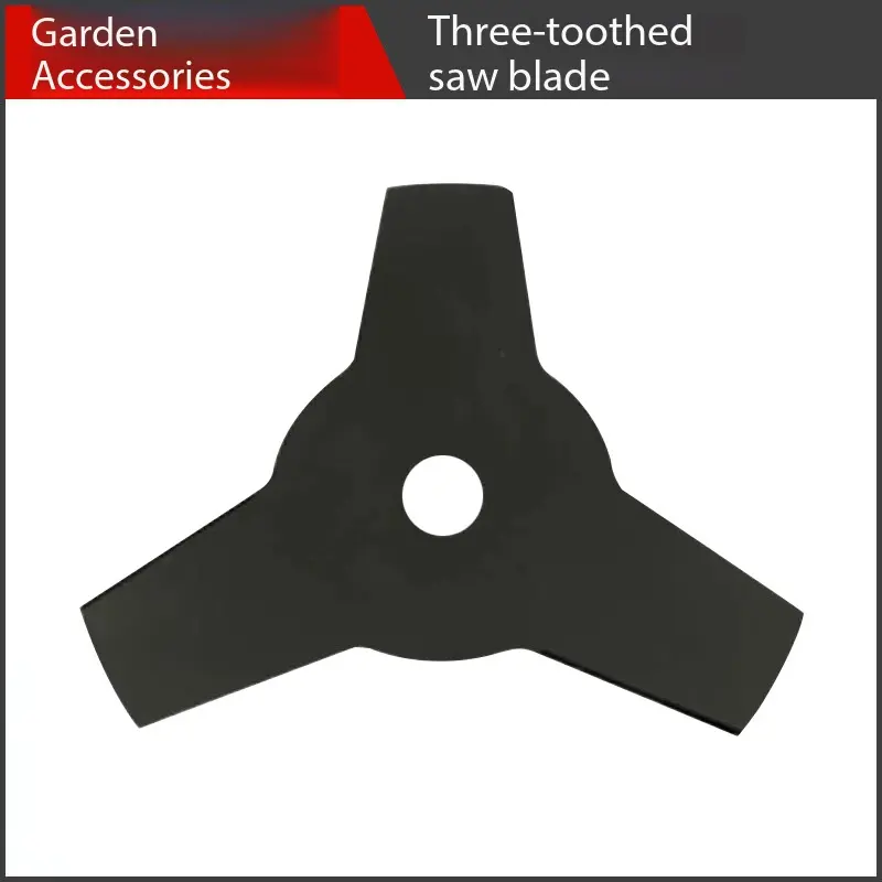 3T Manganese Steel Triangular 3-Tooth Blade, Power Tool Accessory for Lawn Mowers & Weed Trimmers, Lawn Mower Blade, Weed Trimming, Brush Cutters, Standard 3T