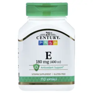 21st Century Vitamin E, 180 mg (400 IU), 110 Softgels