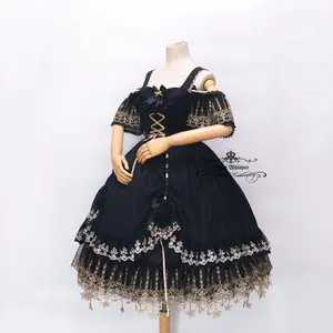 Star Lace Gold x Black Fantasy Dress