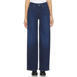 PAIGE Sasha Wide Leg Jeans in Moonlit Marina