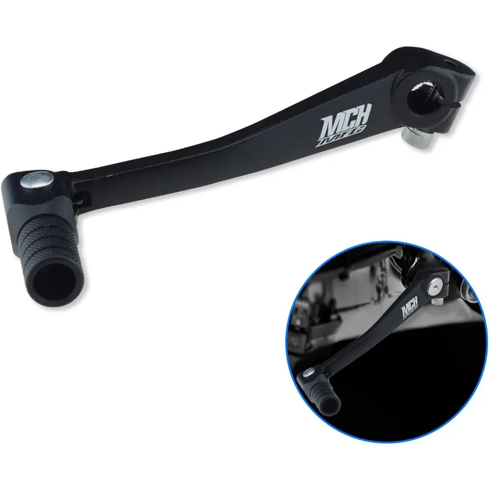 CNC Aluminum Alloy Folding Spring Gear Shift Lever - Motorcycle Parts, 11mm, Easy Install Replacement for XR50, XR80, CRF50, CRF70 50cc-125cc Pit Dirt Bikes (Black, Long-Lasting Design), 50Cc-125Cc Pit Dirt Bike Motorcycle