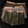 Women's Vintage Floral Cotton, Soft Comfortable High-End Luxurious Elegant boy shorts, Slim-Fit Fashion Chic Style Inner Wear Underwear Casual Elegant Panty for Everyday Casual Sports Home Commute Womenswear Elegance