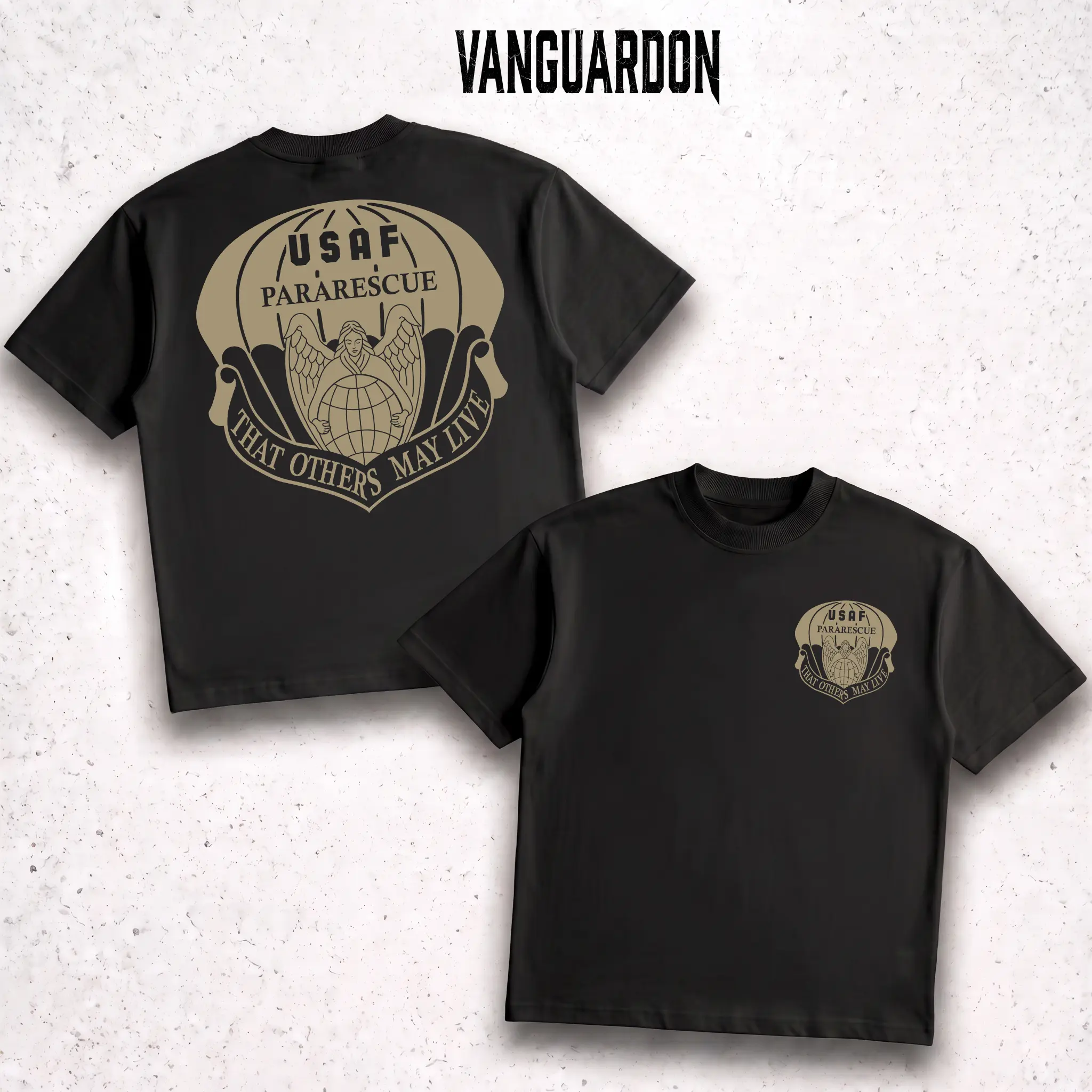 USAF Pararescue T-Shirt PJ That Others May Live Retro Tactical Angel Globe Emblem Graphic Tee Gift