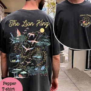 Two Sided Lion King Map Pride Rock Hakuna Matata Shirt Magic The Lion King Shirt Animal Kingdom Walt Magic World Trip Outfits ANTT2