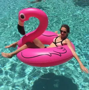 PVC Inflatable Flamingo Swimming Ring For Adults Pool Parties Supplies&Pool Float