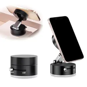 Phone Holder, Adjustable Magnetic Stand, Foldable Vacuum Magnetic Car Phone Mount, Phone Accessories, 360° Rotatable Suction Cup Phone Holder, Powerful Suction, Suitable for Car/Gym/Mirror/Smooth Surfaces, Cell Phone Car Mount