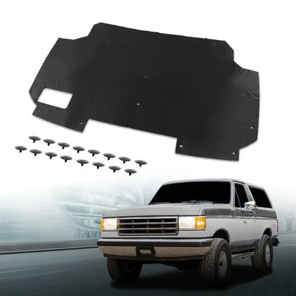 Fit For 1987-1991 Ford F150 F250 F350 Bronco Hood Insulation Pad Heat Blanket
