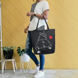 Canvas Frenchie Tote