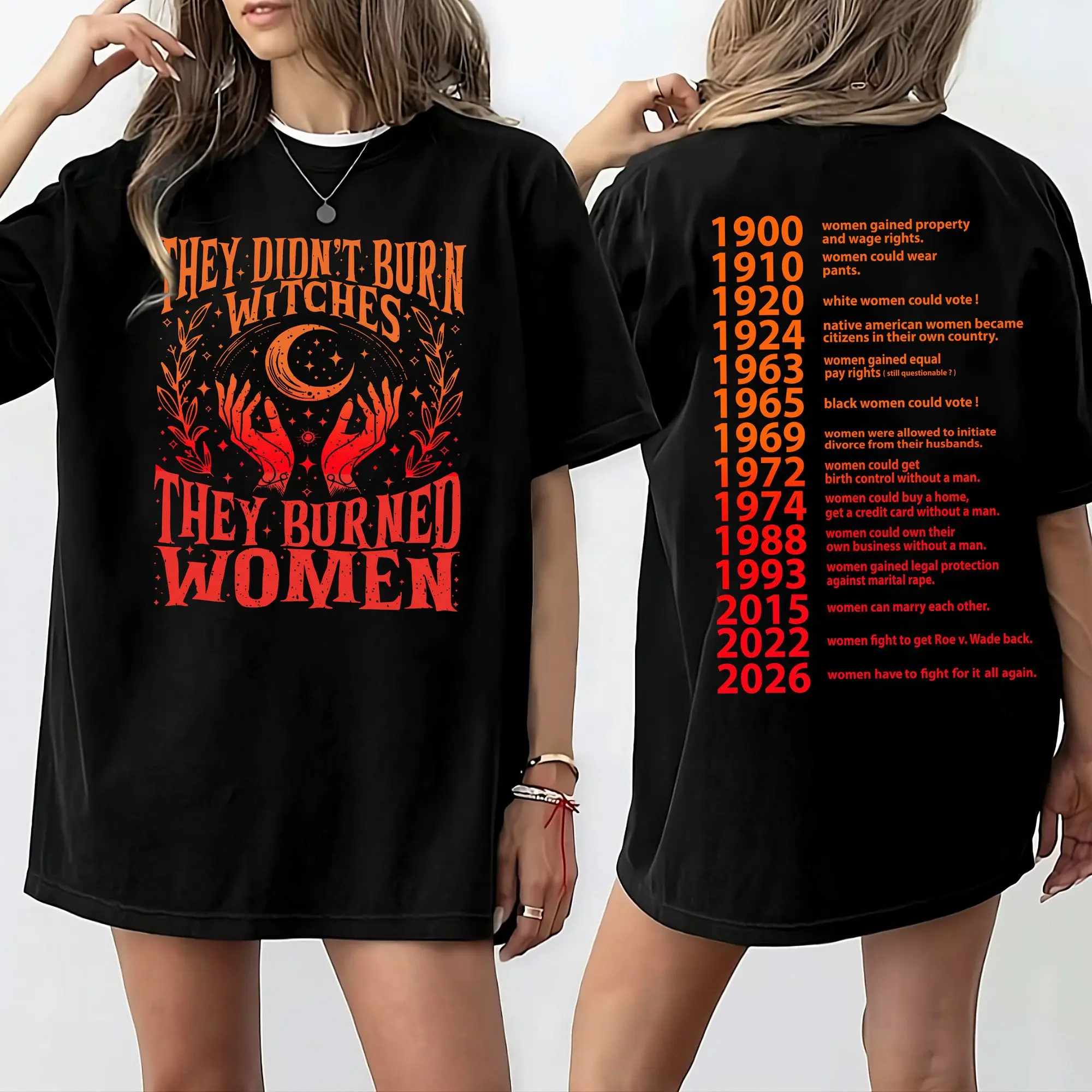 2026 Women Have To Fight For It All Again Shirt, Feminist Tee, Women Empowerment Shirt, They Didn’t Burn Witches They Burned Women Tee, Equality Rights Shirt, Witchy Feminist Tee, Protest Shirt, Trendy Activist Shirt