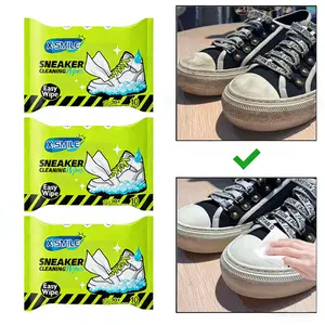 Sneaker Care Cleaning Wet Wipes — 3 packs & 23-count options; removes dirt from sneaker edges; cleaning wet wipes for athletic shoes