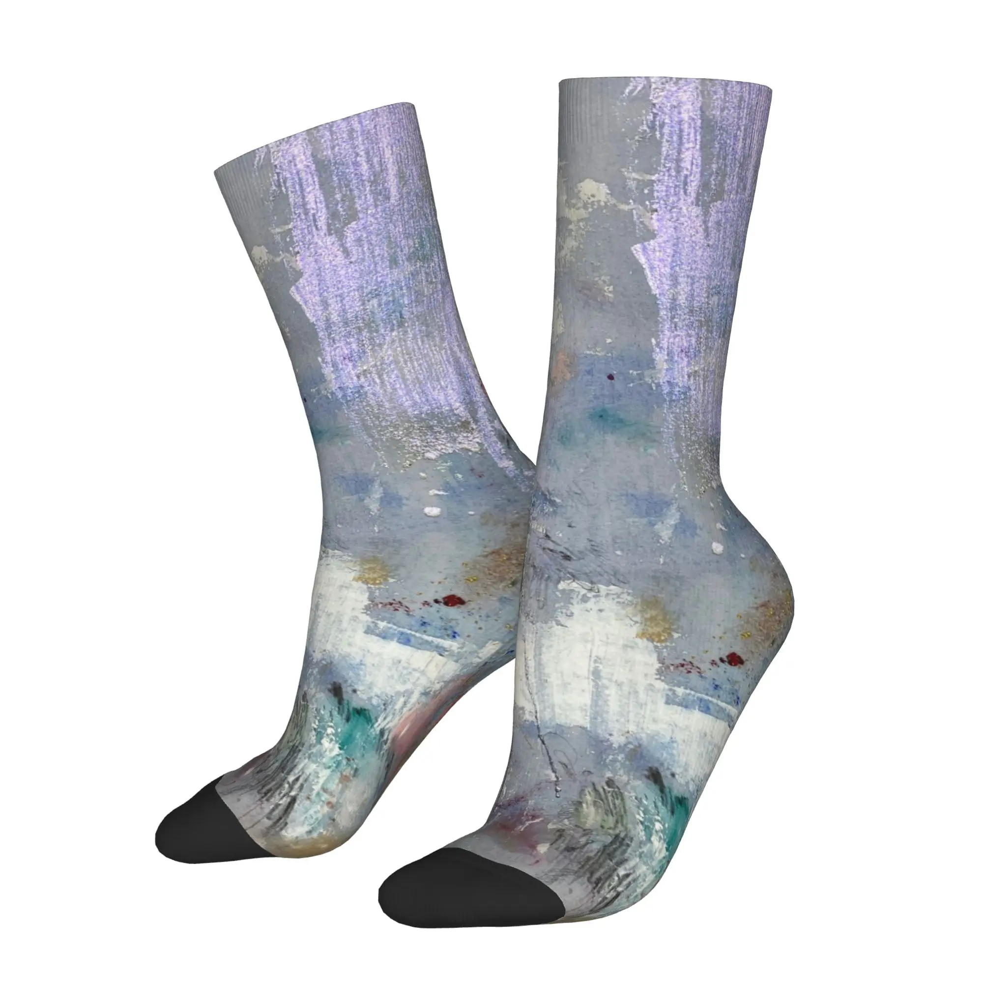 Custom Abstract Art Socks - 3D Printed Mid-Calf Socks, Limited Edition Artist Design, Your Own Design Welcome, Unisex Artistic Socks for Men & Women, Unique Gift Idea