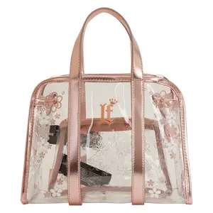 Clear Floral Loungefly Crossbody Bag with Coin Bag