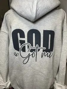 No Worries God Got Me Hoodie for Women - Stylish Casual Design with Inspirational Message, Comfortable Fit for Everyday Wear Womenswear sweatshirt Tops Pullover