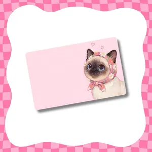 Cute Cat Card Skin - Super Cute & Durable Vinyl Sticker for Personalizing Your Credit Card Graphic Decal