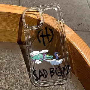 Junior H Sad Girlz Boyz Phone Case, Compatible with iPhone 17 16e 16 15 14 13 12 11 Pro Max Mini Air XR XS X 7 8 Plus, Soft Tpu Back Cover