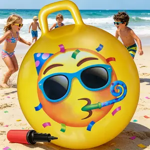 Hopper Ball for Adults, Hippity Hop Jumping Ball, Inflatable Bounce Toy, Fun Indoor Outdoor Game for Parties and Family Activities