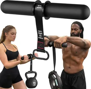 Forearm Strengthener & Forearm Exerciser, Wrist Roller with Thicker Handle, Forearm Strength Trainer with Adjustable Strap