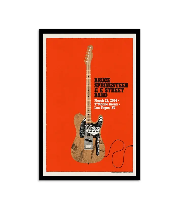 Bruce Springsteen & E Street Band March 22, 2024 T-Mobile Arena, Las Vegas, NV Poster