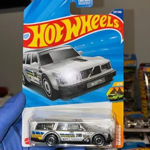 Hot Wheels Volvo 240 Drift Wagon Silver Blue 1:64 Diecast Car Collectible Model Toy