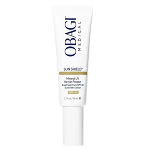 Obagi Sun Shield Mineral UV Barrier Protect SPF 40 Face Sunscreen – UVA/UVB Broad Spectrum Protection & Moisture Barrier Support with Zinc Oxide – Travel Size & Ideal for Sensitive Skin – 1.7 oz