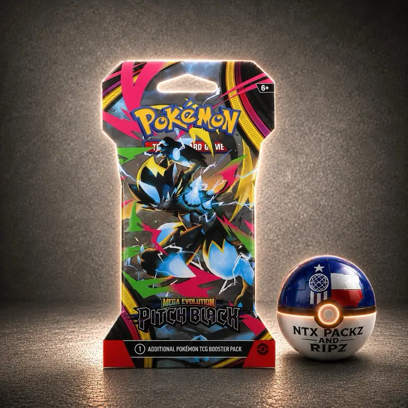 Pokemon Pitch Black Sleeved Booster ME05
