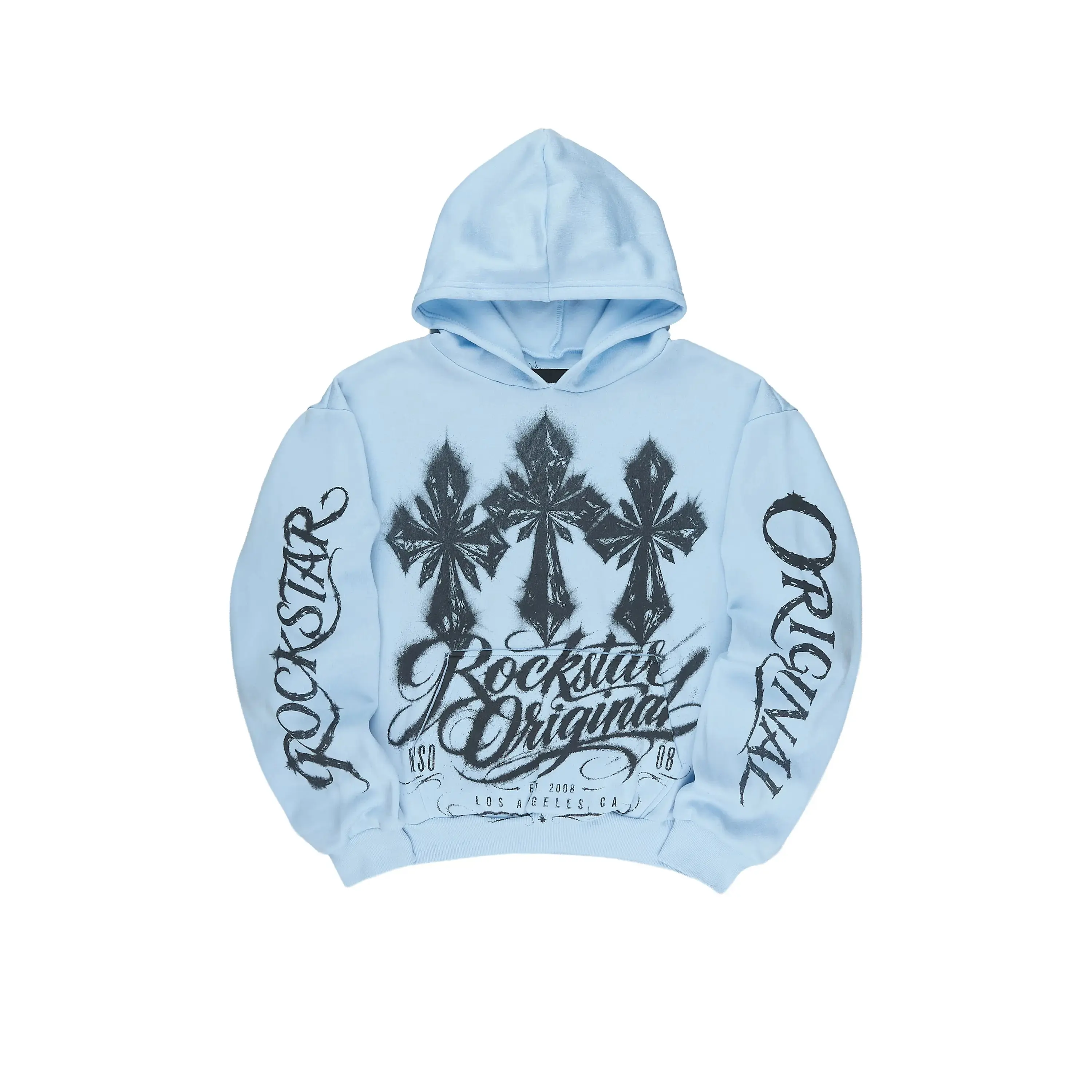 Boys Caltrop Baby Blue Graphic Hoodie