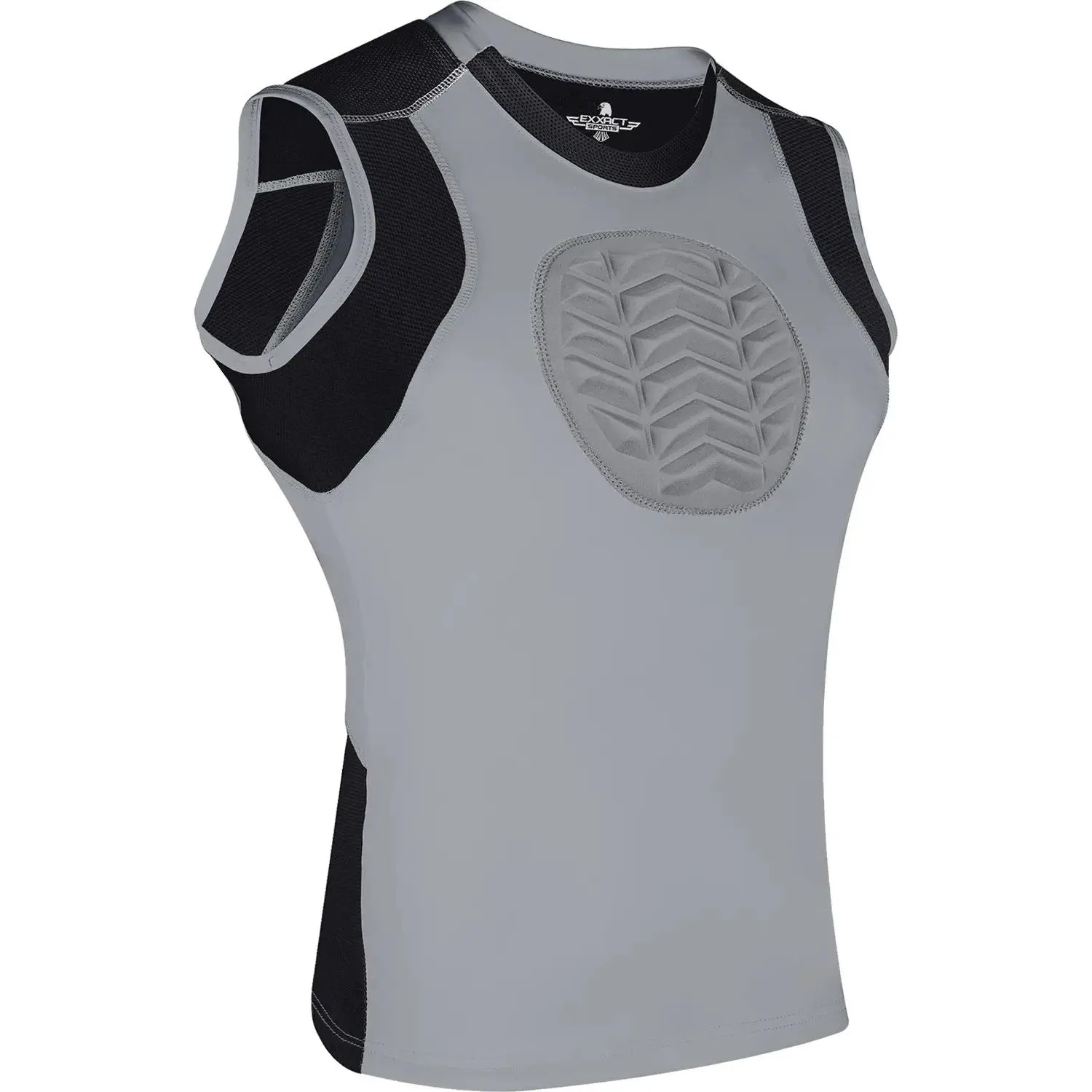 Exxact Sports Youth Baseball Chest Protector, Sternum Chest Guard, Baseball Chest Protector Youth Softball Chest Protector Girls Youth  (Gray)