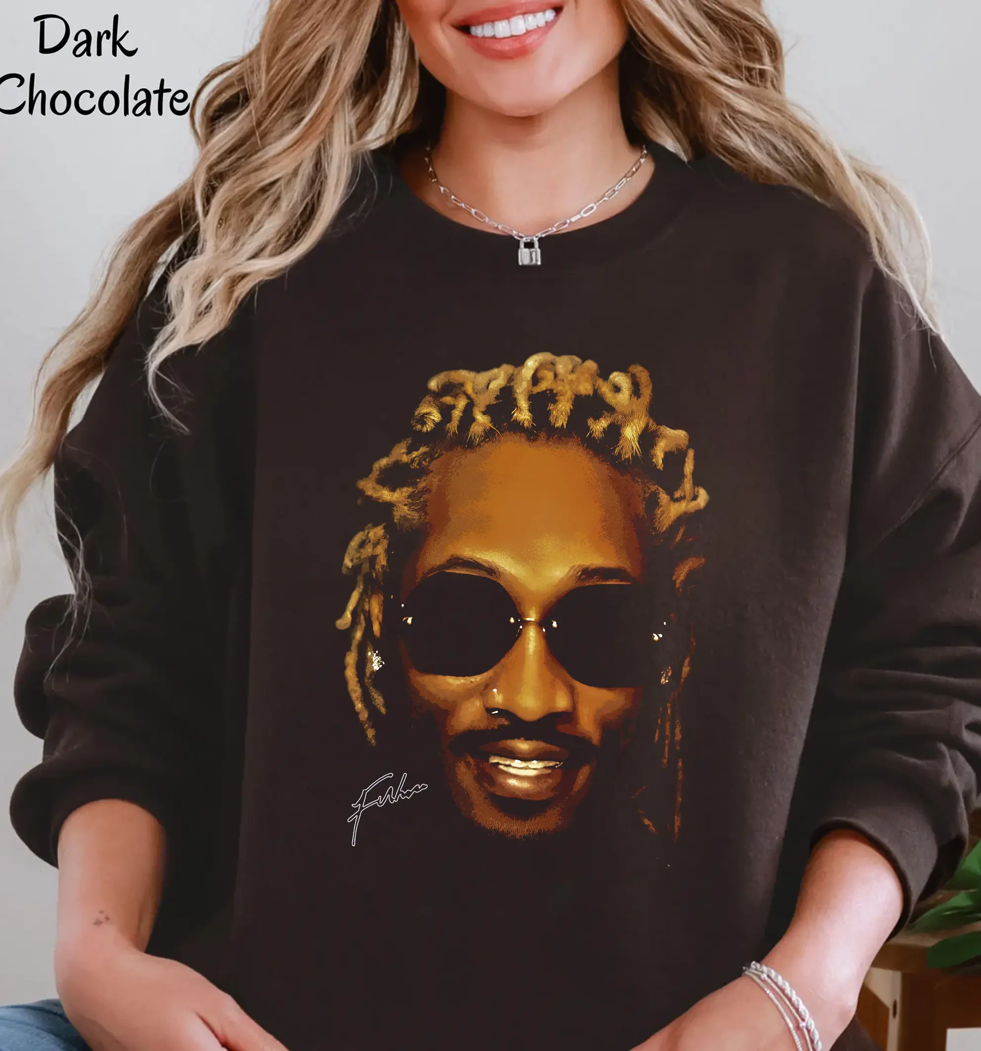Future Hendrix Graphic T-Shirt Front Print, All Color, For Women