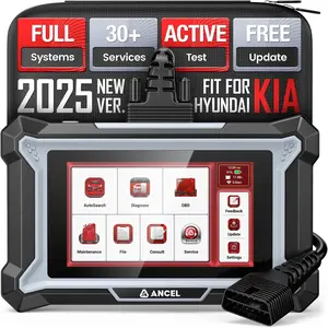 【 Fit for Kia Hyundai】ANCEL DS160 OBD2 Scanner, Full System Bidirectional Scan Tool, 30+ Reset Functions, ABS Bleed, Gearbox Learn, Battery Match, SAS, Oil Reset, Lifetime Free Updates, Full OBD2, AutoVIN
