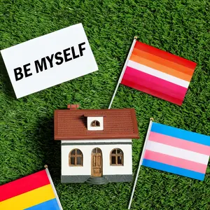 81-Pack Rainbow Pride Bisexual Mini Gay Flags - Featuring Pansexual, Transgender, Lesbian, And Asexual Small Flags with Poles, Suitable for LGBTQ Party Decorations