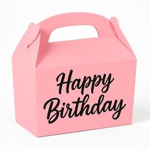 Pink & Black Gable Box for Birthday Celebrations