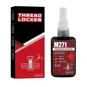 Thread Locker M271 Red High Strength, Lock Tight Threadlocker 50ml, Thread Locking Adhesives for Sealing Metal  Nuts and Anti-Rust(M271)