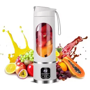 Mother's Day Gifts for Women Mom Her Gift, Portable Blender for Smoothies & Liquids, Compact Juicer & Blender USB Rechargeable, Diet-Friendly Home Kitchen Appliances,LCD Display, One-Touch Operation,Handheld juicer Shakes and Smoothies Blender