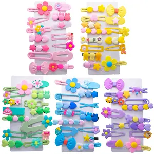 70PCS Hair Accessories for Girls Little Girl Hair Clips Barrettes for Baby Toddler Teens Women Kids Cute Candy Colorful Flower Gift for 6-18 Ages
