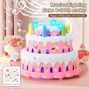 New Bubble Machine for Kids, Portable Automatic Electric Bubble Gun, Birthday Gift, Christmas Present, Includes 80ML Bubble Liquid