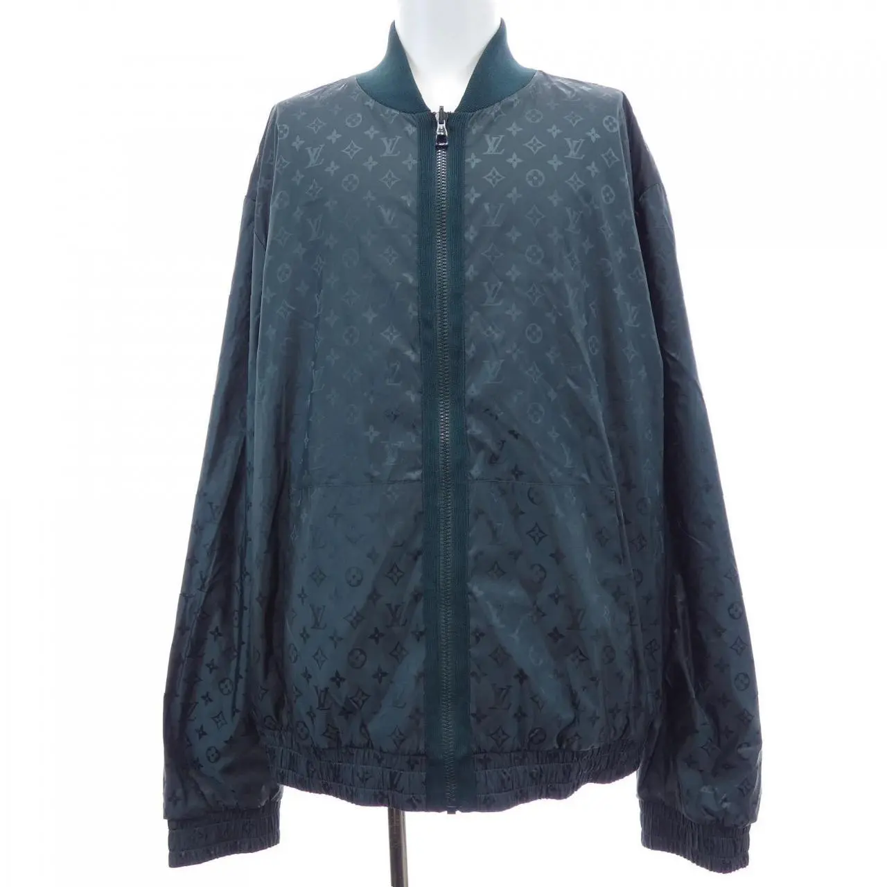 Pre-owned Louis Vuitton Nylon Small Leather Goods Monogram Reversible Light Bomber Jacket