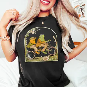 Comfort Colors Frog And Toad 90s Graphic Shirt, Frog And Toad Sweatshirt, Nature Shirt, Frog T-Shirt, Bike Lovers Shirt, Classic Book Shirt