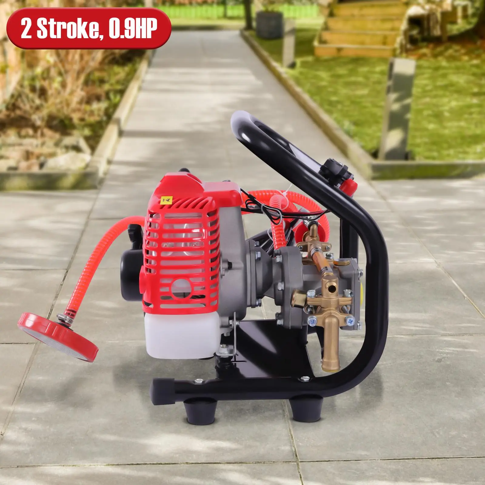 TF-P768 Agricultural High-Pressure Sprayer - 2-Stroke 26cc Engine, 0.9HP, Aluminium & Steel Construction, No Battery Agricultural Equipment for Pesticide Application, Cleaning