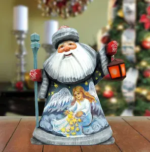 Brushing the Stars Hand-Painted WOODCARVED Masterpiece by G. DeBrekht - Nativity Holiday Decor - 821507