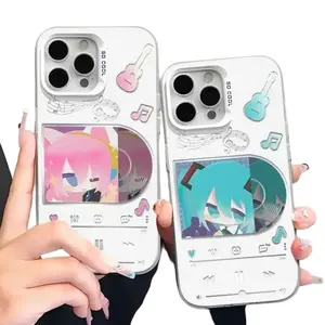 Hatsune Miku Mobile Phone Case Anime Peripheral Cute Cartoon Anti-fall, Compatible with iPhone 11, 12, 13, 14, 15, 16, 17 – check our available sizes