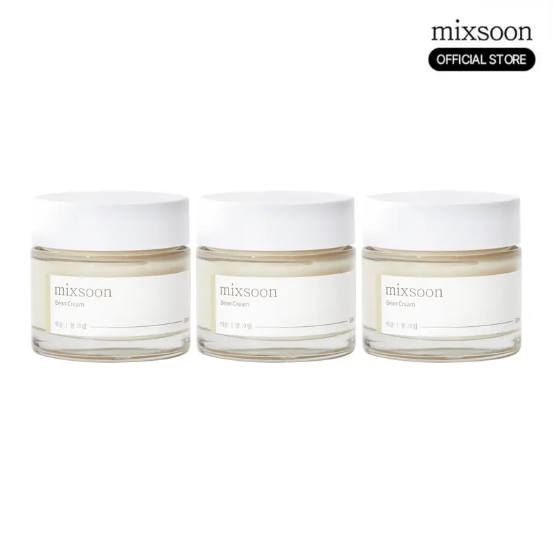 [mixsoon Official] Bean Cream Trio (50ml x 3) - Intensive Moisturizing Facial Cream
