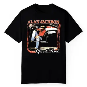 Vintage Alan Jackson Concert Tour Country Black T-shirt