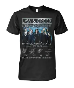 Law & Order Special Victims Unit 25th Anniversary 1999-2024 Thank You For The Memories shirt, hoodie, sweatshirt Menswear Tops Menswear Tops