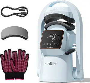 HTVRONT Auto Hat Press Machine - Hat Heat Press Machine with Precise Temp&Timer Control, Hat Heat Press Machine for Caps with 2 Platens, Compatible with DTF Film, Embroidery, Sublimation