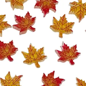 Fall Leaves Sweet Mix Mini Charms for DIY, No Hole, Nail Art, Nail Charms, Hobbies-20ML