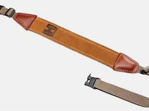 Hornady Universal Brown Leather and Nylon Sling with Swivels